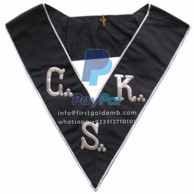 30th Degree Scottish Rite Collar - CKS Black