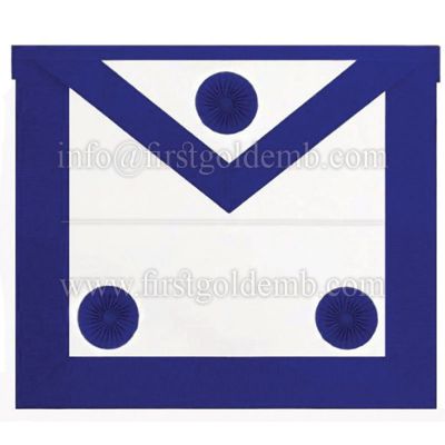 Masonic Master Mason Apron Royal Blue